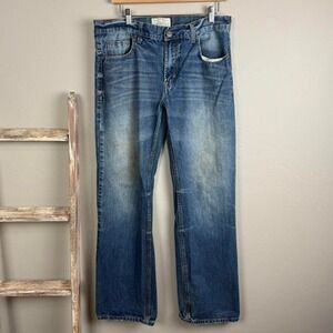 Vintage 2012 Aeropostale Faded Bootcut Denim Jeans size 34x32